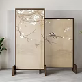 New Chinese-style screen partition 3d model