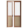 Middle style double door 3d model