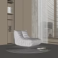 Lazy Sofa Stool Caterpillar Lazy Sofa Round Carpet 3d model
