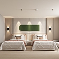 Modern Room Hotel Standard Room 3d model