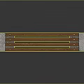 Outdoor Park Bench Featuring Wooden Slats And Stone Concrete Legs Design