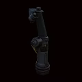 Industrial Robotic Arms With V23 Model Dark Green Body And Yellow Cables
