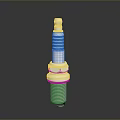 Household Spark Plug With Metal Body And Threaded Base Design For Daily Use