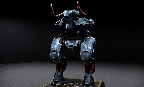 Modern robot science and technology sense combat mecha toy ornaments 3d model