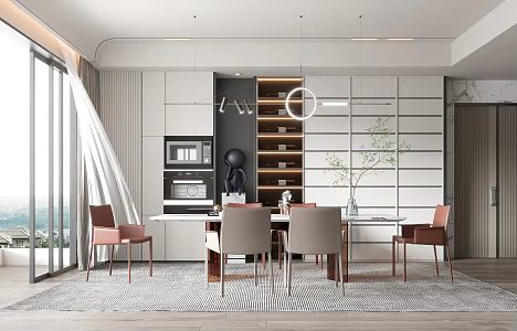 Modern Restaurant 3d model