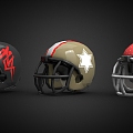 Football Helmet Helmet Baseball Helmet Motorcycle Helmet 3d model