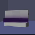 Elegant Purple White Ornamental Decor Set With Decorative Box And Icon Design