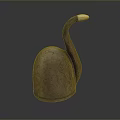 Swan Shaped Decoration With Brown Spotted Body And Yellow Head