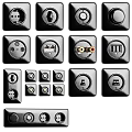 Modern Black Electrical Switch Panels With Various Functions For Home Use
