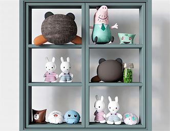 Modern Toy Plush Toy Doll Animal Toy Rabbit Toy Piggy Paige Pillow 3d model