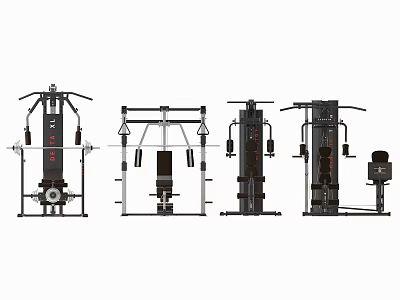 Professional Multi Functional Gym Equipment For Home Strength Training Workouts 3d model