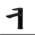 Black Modern Faucet with Sleek Single Handle and Minimalist Design for Stylish Bathrooms