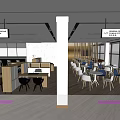 Modern 4S Car Dealership Showroom With Display Cars Comfortable Seating And Indoor Plants