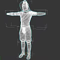 Game and Movie Medieval Warrior Character in Black Armor