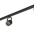 Modern Black Track Mounted Downlight Spotlight For Ceiling Lighting Design 3d model