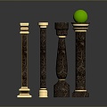 Columns Stone Columns Stone Columns Old Columns Roman Columns Roman Columns Classical Columns Greek Columns 3d model