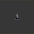 Futuristic Spacecraft Design For Cosmic Exploration With Sleek Silver Hull And Blue Accents