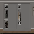 Modern White Wardrobe With Sliding Doors Interior Storage Hanging Rods And Shelves