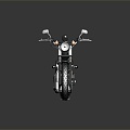 Modern motorcycle two-wheeled motorcycle off-road motorcycle road racing motorcycle 3d model