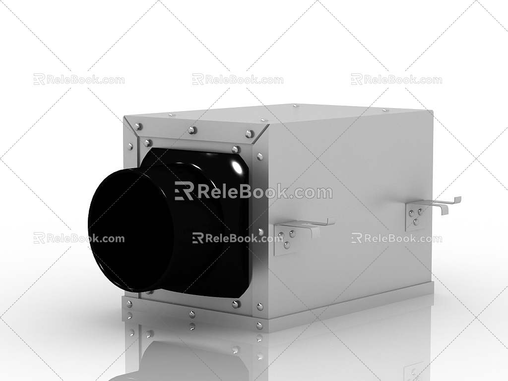 Modern air conditioning fan 3d model