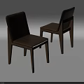 Modern Dining Chairs With Wooden Frame And Various Fabric Seat Colors