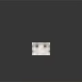 Minecraft Style Pixelated Owl With Spread Wings White And Gray On Black Background