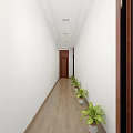 Modern Conference Room Interior With Large Video Wall And Leather Wooden Arm Chairs