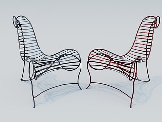 Modern single chair 3d model