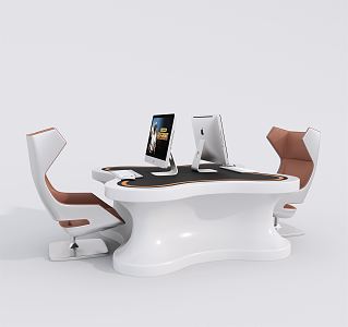 Modern Computer Table and Chair E-sports Table and Chair Entertainment Table and Chair 3d model