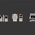 Various Colorful Arcade Computer Game Machines With Screens And Diverse Designs