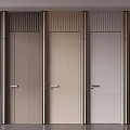 Modern Hinged Doors in Various Colors with Metal Frames for Interior Design