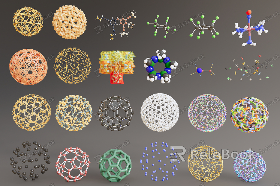 modern chemical molecular structure model