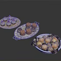 Delicious Assorted Desserts Including Cupcakes Pastries And Muffins On Decorative Plates