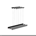 Modern Sleek Linear Pendant Lights With Metal Frame For Contemporary Home Interior