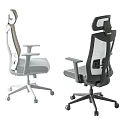 Modern Ergonomic Mesh Office Chairs in Gray and Black with Adjustable Design Features