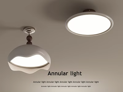Modern Annular Pendant Light for Interior Decoration Ambient Ceiling Lighting Design 3d model