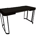 Modern Minimalist Desk Design With Sleek Metal Legs And Smooth Top
