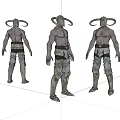 Virtual Character Game Character Ancient Warrior 3d model