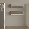Modern Standing Wall Mounted Air Conditioners And Tower Fans With Digital Displays