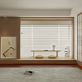 Japanese Style Apartment Bedroom With Wooden Sliding Doors Tatami Area Large Bed And Natural Light
