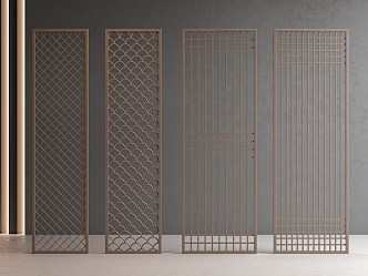 New Chinese Screen Chinese Partition 3d model