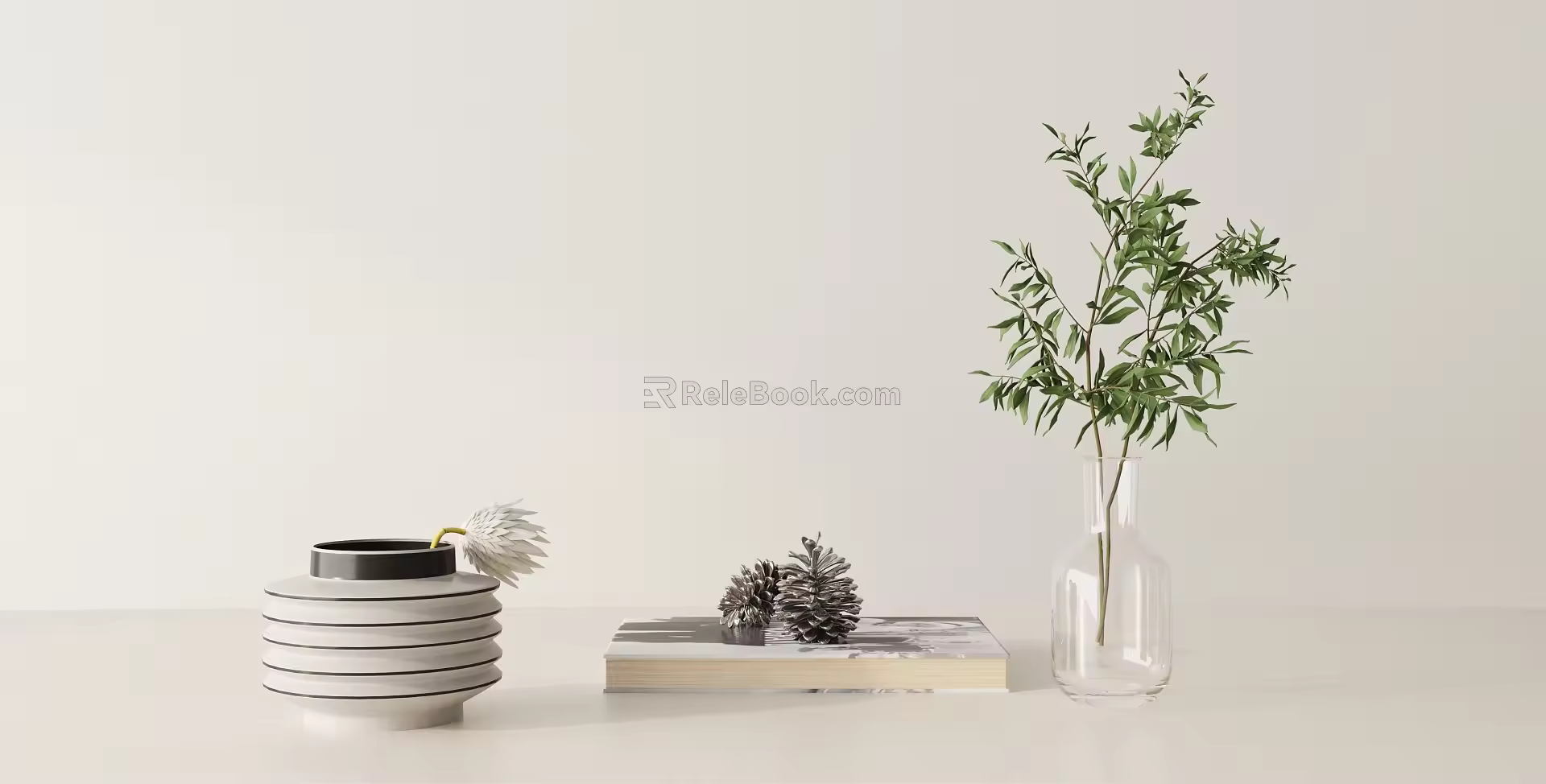 Modern ornaments combination 3d model
