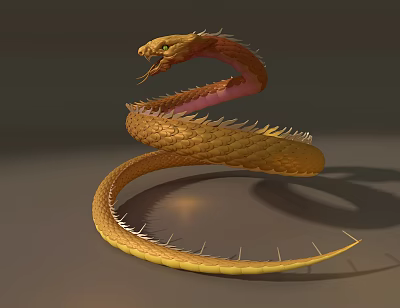 Snake Golden Snake Snake 3d model Snake Golden Snake Snake 3d model