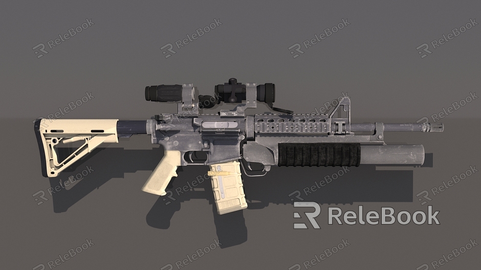 Weapon M4A1 Carbine Military Game model