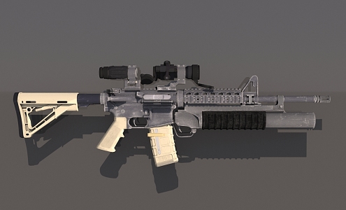 Weapon M4A1 Carbine Military Game 3d model