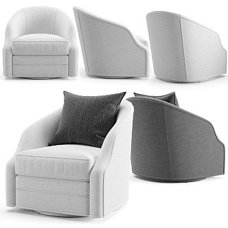 Single-seat Sofa 3d model