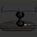 Mechanical Multi Rotor Drone Design With Industrial Body And Rotor Blades