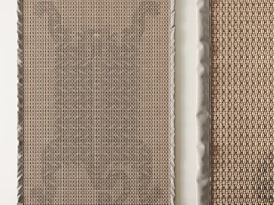 Square Area Rug With Woven Texture Geometric Pattern And Neutral Brown Tones 3d model