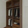 Modern Wardrobe Interior Design with Sliding Doors Wooden Frame and White Panels