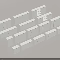 Multiple White Cabinets With Various Styles And Designs For Home Storage Solutions